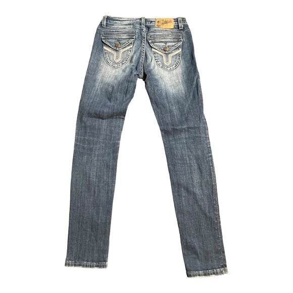 Vigoss Studio Jeans style P6138A Size 28 5/6 Fancy Stitch Embroidered Casual - Picture 6 of 7